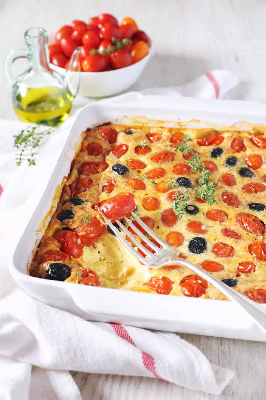 Clafoutis Aux Tomates Cerises Et Au Ch Vre Au Thermomix