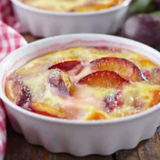 Clafoutis aux prunes moelleux au Thermomix