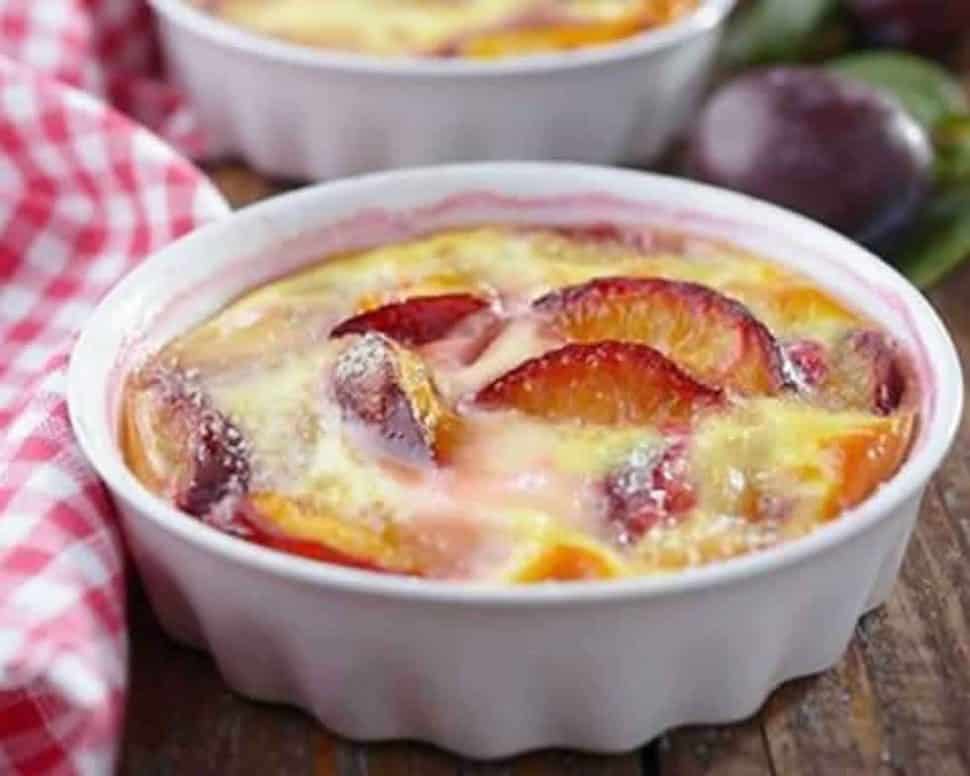 Clafoutis aux prunes moelleux au Thermomix