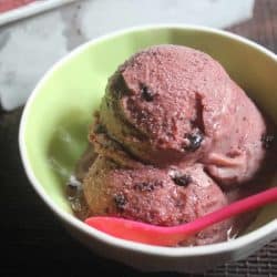 Glace aux groseilles au Thermomix