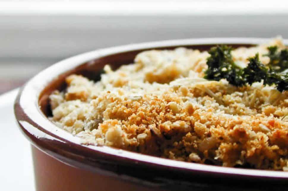 Crumble de courgettes au boursin au Thermomix